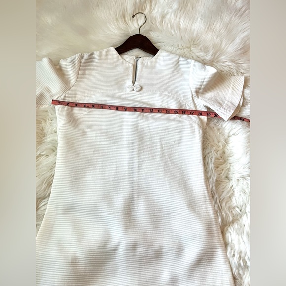 Merley True Vintage White Knee Length A- Line Dress Women’s Size M - Picture 12 of 16